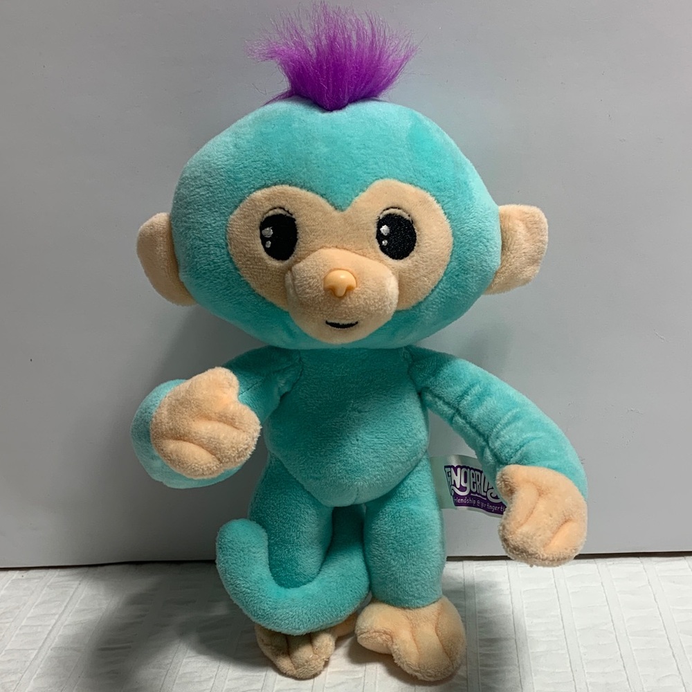 10” Fingerlings Poseable Plush w/Sounds by WowWee - Turquoise/Purple